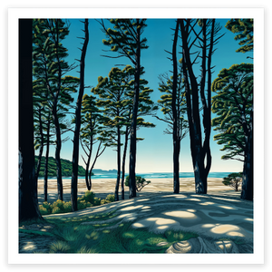 art print of Pauanui, Coromandel, New Zealand