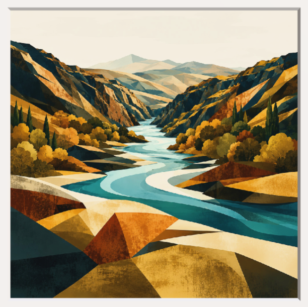 Inspired by Kawarau River (Canvas)