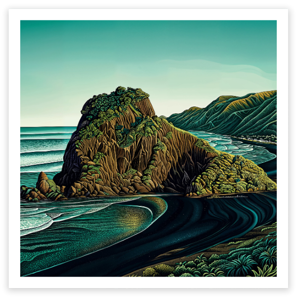 Piha NZ art print