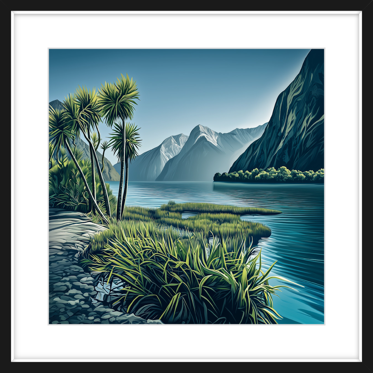 Milford Sound Cabbage Trees
