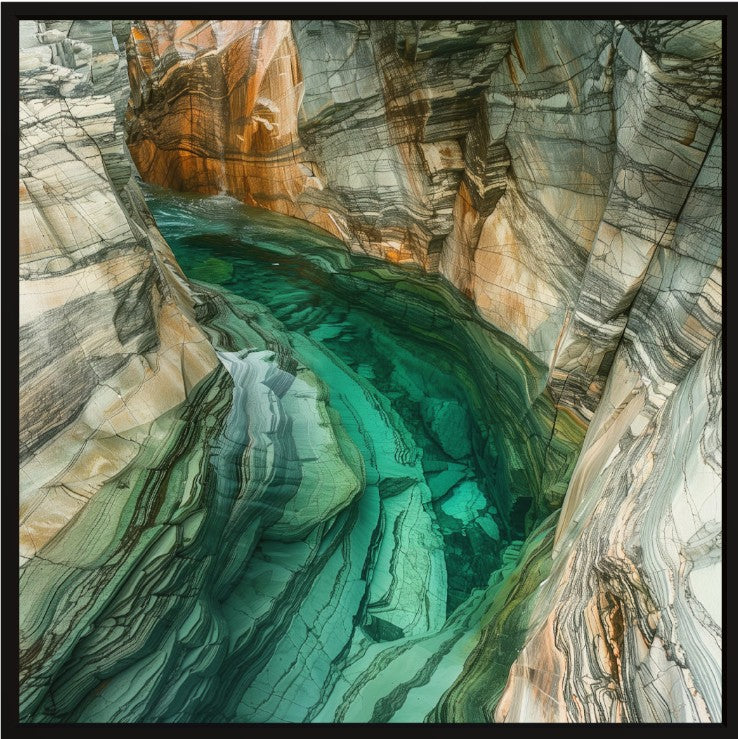 Emerald Veins (Canvas)