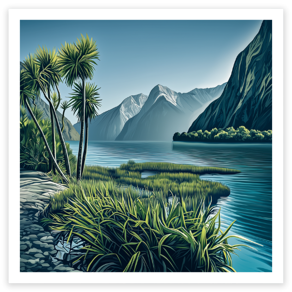 Milford Sound Cabbage Trees